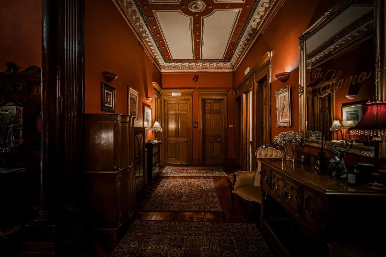 Wood-panelled hallway